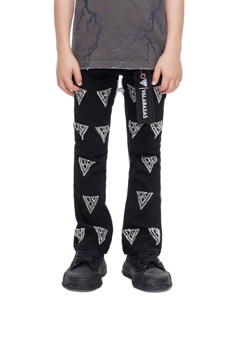 Kids Valabasas Stacked Jeans