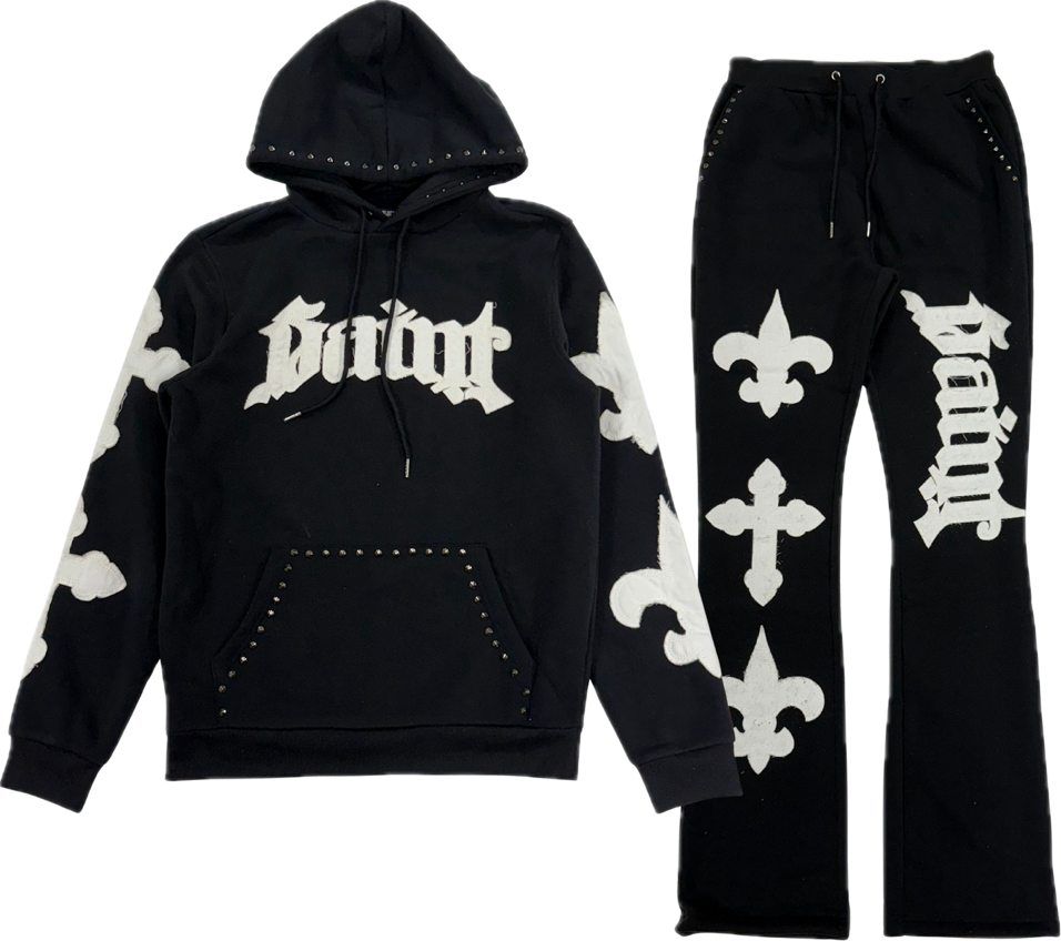 Black Pike Sweat Suit