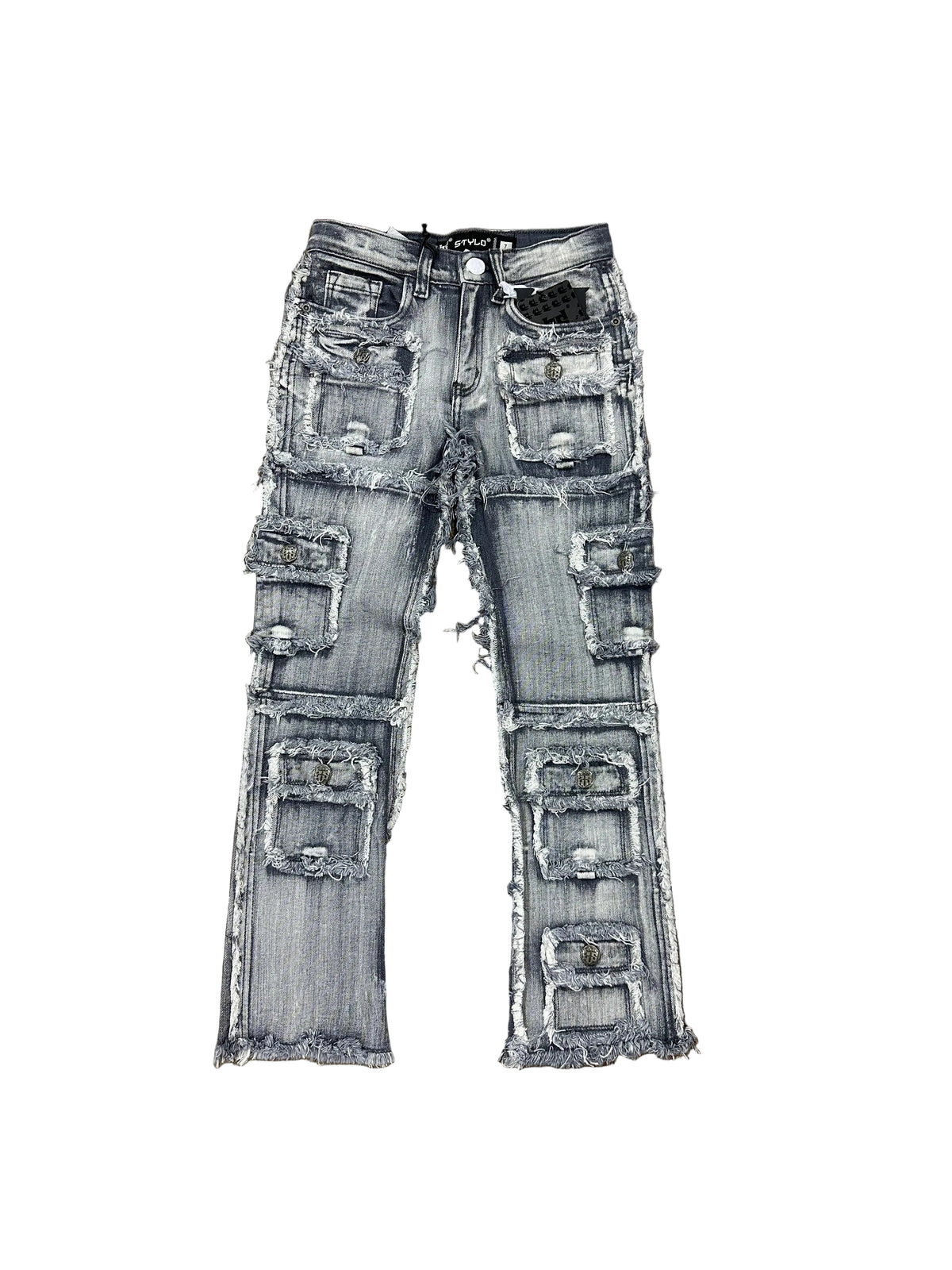 Kids Stylo Stacked Jeans (grey)
