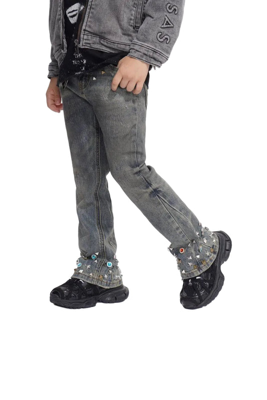 Kids Valabasas Stacked Jeans