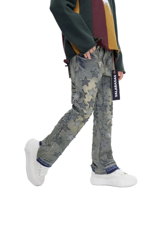 Kids Valabasas Stacked Jeans