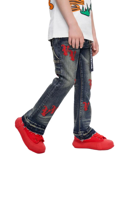 Kids Valabasas Stacked Jeans