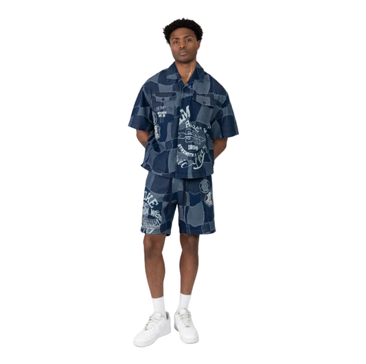 Smoke Rise Button-Up Short Set