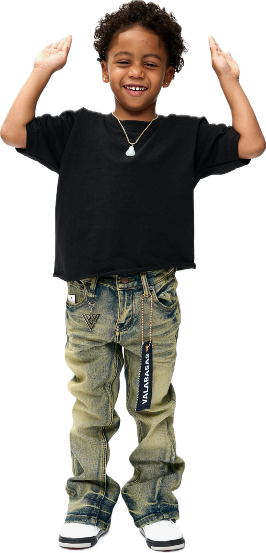 Kids Valabasas Stacked Jeans