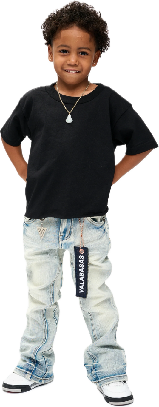 Kids Valabasas Stacked Jeans