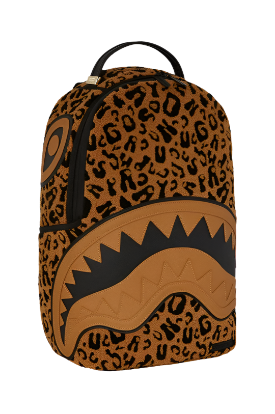 Sprayground Cheetah Chenille DLXSV Backpack
